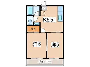 ホワイトパレス【1階】の間取り