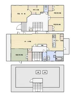 埼玉県川口市弥平1【一戸建】の間取り