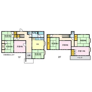 愛知県西尾市東幡豆町中柴【一戸建】の間取り