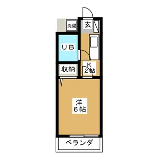 東京都大田区蒲田2【アパート】の間取り