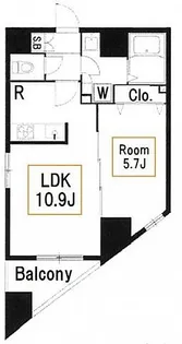 東京都中央区日本橋馬喰町1【マンション】の間取り