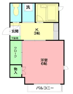 カセータ湘南【1階】の間取り