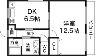 若王寺マンション【1階】の間取り