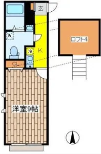 カトルセゾン調布【1階】の間取り