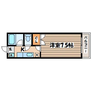 コーポ欅【1階】の間取り