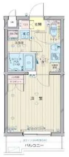 ルーブル武蔵中原弐番館【1階】の間取り