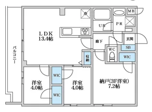 S-RESIDENCE富士見ヶ丘afford【3階】の間取り