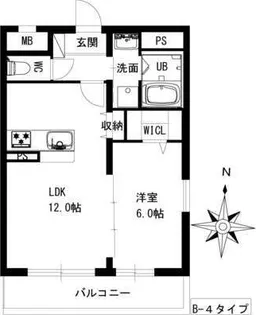 ユーハイツ三和III【3階】の間取り