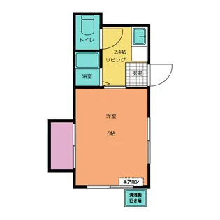 アサヒハイツ【1階】の間取り
