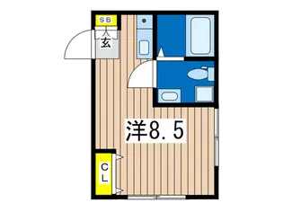 プランドール横濱【1階】の間取り