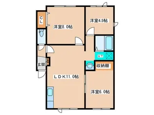 ハイツ山【2階】の間取り
