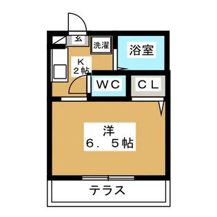 自由が丘丸田コーポラスB棟【1階】の間取り