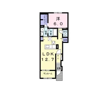 グランつくば II【1階】の間取り