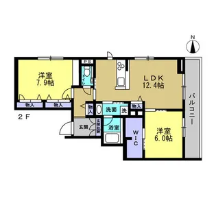 レフィシア【2階】の間取り