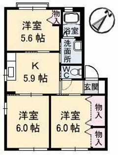 シャーメゾンボヌール II番館【1階】の間取り