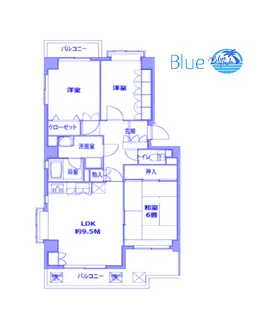 VIVRE三ツ境【4階】の間取り