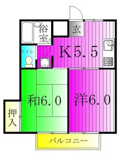 メゾンヤマリ【2階】の間取り