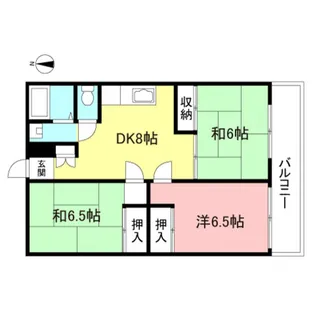 つくし野ストークマンション【3階】の間取り