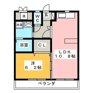 レジデンス旭ヶ丘【4階】の間取り