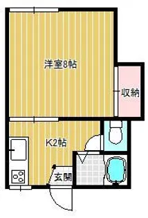 ●サンコーポ【1階】の間取り