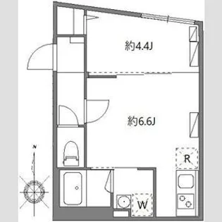 ソラシアレジデンス早稲田【4階】の間取り