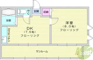 ベルグラン越路4【2階】の間取り
