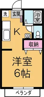 サンライフ高野B【2階】の間取り