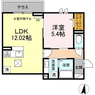 セレスティア本町【2階】の間取り