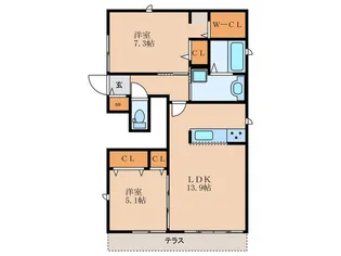 La Felice【1階】の間取り