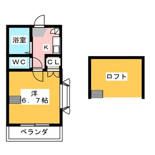 FLATS HAMAMATSU【2階】の間取り