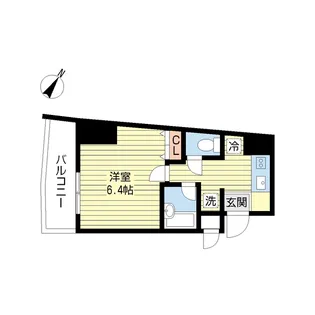 グランフォート余丁町【6階】の間取り