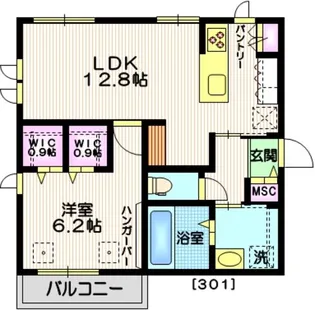 Archangel(アークエンジェル)【3階】の間取り