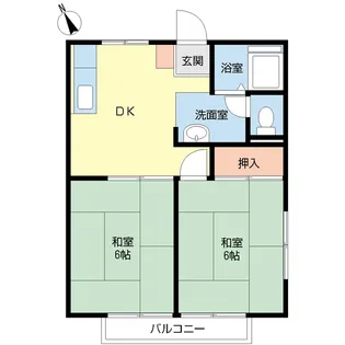 リバーハイツ【2階】の間取り