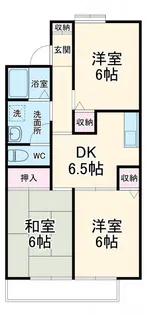 グランディール夏見台【1階】の間取り
