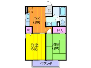 グリーンヒル清滝【2階】の間取り