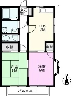 サンモールIII【1階】の間取り