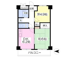 ウエスタンコートハウス【3階】の間取り