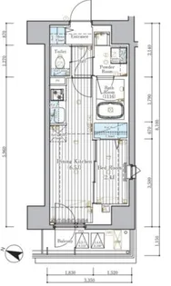 ミライズ横濱SOUTHレジデンス【5階】の間取り