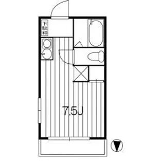 フェリシダット菊川【4階】の間取り