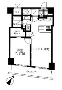 レジディア日本橋人形町II【8階】の間取り