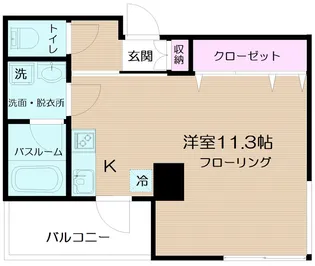 ビーヴァリー北【4階】の間取り