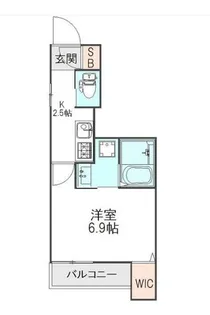 ヴランドール船橋駅前北口【2階】の間取り