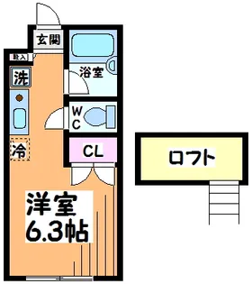 グルクスハイム経堂【2階】の間取り