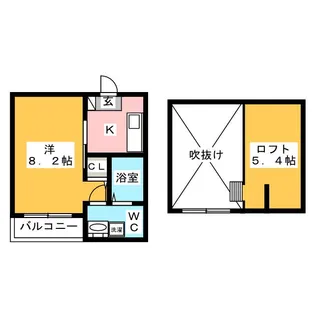 ROROつゆはし【1階】の間取り