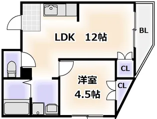 ハイツブリッヂ【3階】の間取り