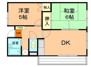 フェリース別所沼公園【2階】の間取り