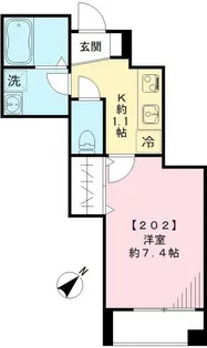 パピエ旗の台【2階】の間取り