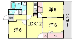 ハイムアゼーリア【7階】の間取り