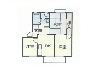 ヴィラアベニールB【1階】の間取り