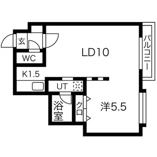 フォンテーヌ麻生【2階】の間取り